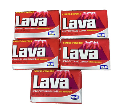 Lava 10185 Pumice Hand Cleaning and Moisturizing Bar Soap 5.75 Ounces 5 Pack