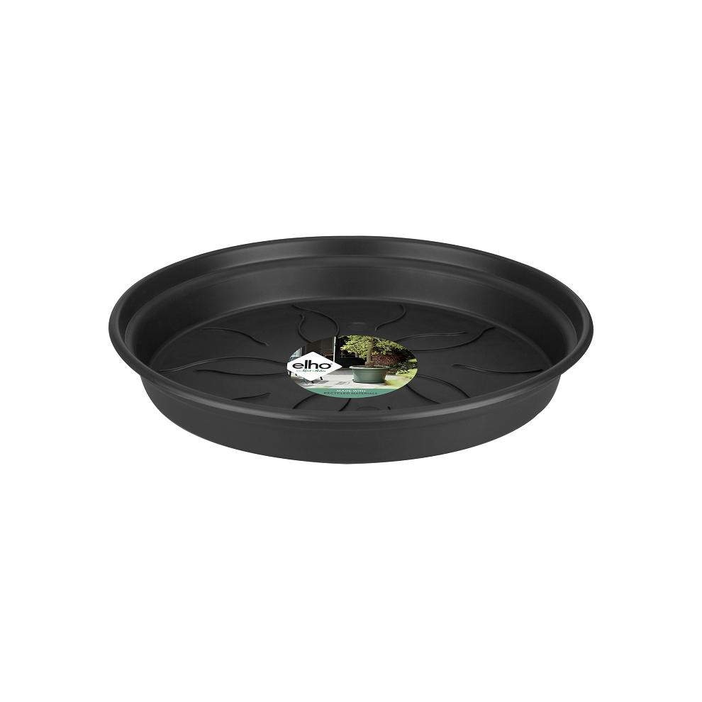 GREEN BASICS SAUCER 34CM LIVING BLACK