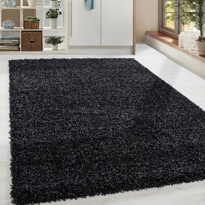 Shaggy Hochflor Langflor Gunstige Anthrazit Teppiche Wohnzimmer