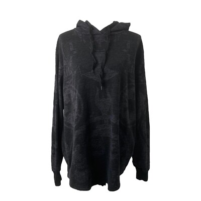 Star Wars Hoodie Mens XL Black Grey Long Sleeve Lightweight V-Neck