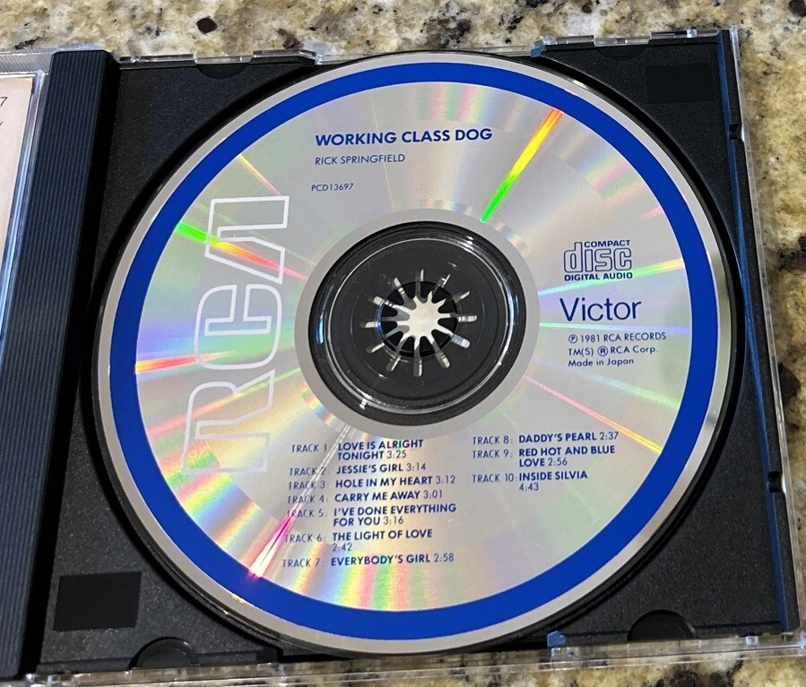 Working Class Dog by Rick Springfield (CD, Oct-1990, RCA) IMPORT JAPAN - Image 3 of 4
