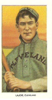 CCC REPRINT NAP LAJOIE BASEBALL CARD AMERICAN BEAUTY CIGARETTES ON BACKSIDE 