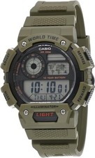 Casio AE-1400WH-3AV Digital Sport Watch WR100 World Time Countdown Alarm Chrono