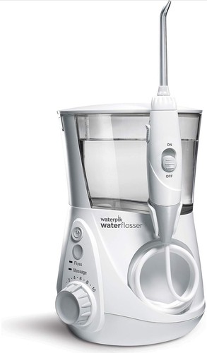 Waterpik Aquarius Fisser ad acqua professionale per denti, gengive, bretelle, 7 punte nuovo con scatola - Foto 6 di 7