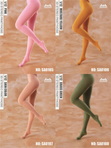 HASUKI 1:12 Stockings Socks Leggings Pantyhose For 6" Female PH TBL Figure Body - Afbeelding 1 van 31