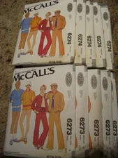 UNCIRCULATED 1978 McCALL'S 6273 /#6274-UNISEX ATHLETIC WEAR PATTERN 8-16 & 36-44
