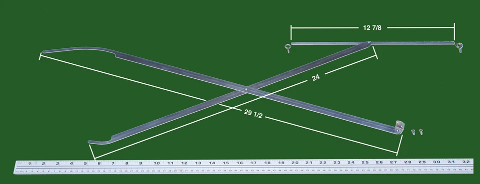 SCISSOR DOOR MECHANISM “E”, “G”, “H” series & 41" COMMERCIAL GLOBE WERNICKE RARE - Image 2 of 4