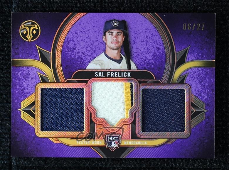 2024 Topps Triple Threads Rookie Team Relics Amethyst 6/27 Sal Frelick RC 9su