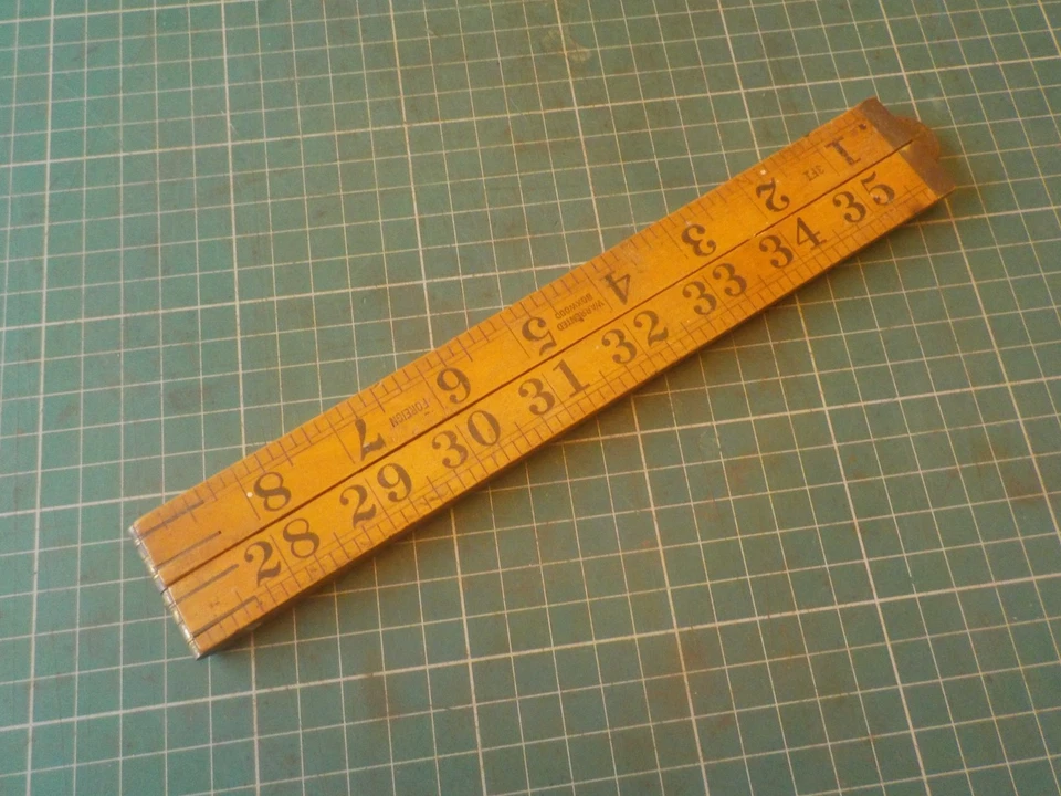 Vintage 36 Inch Boxwood Folding Rule Tool - Image 2 of 4