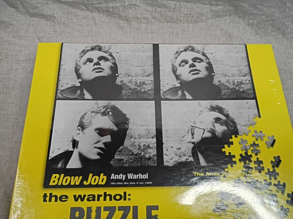 ANDY WARHOL Blow J*b Art Jigsaw Puzzle 500 pieces NOS Sealed DeVeren Bookwalter - Image 2 of 4