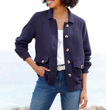 Mode von Heine Damen Blusenjacke Hemdkragen L...