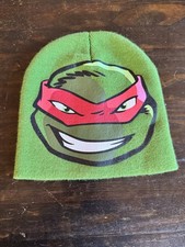 2014 Teenage Mutant Ninja Turtles Raphael Beanie Hat Nickelodeon TMNT Green