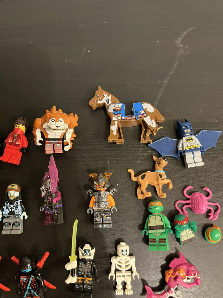 50+ LEGO mini figure lot- Ninjago, TMNT, POTC, Scooby Doo, miscellaneous  - Image 4 of 4