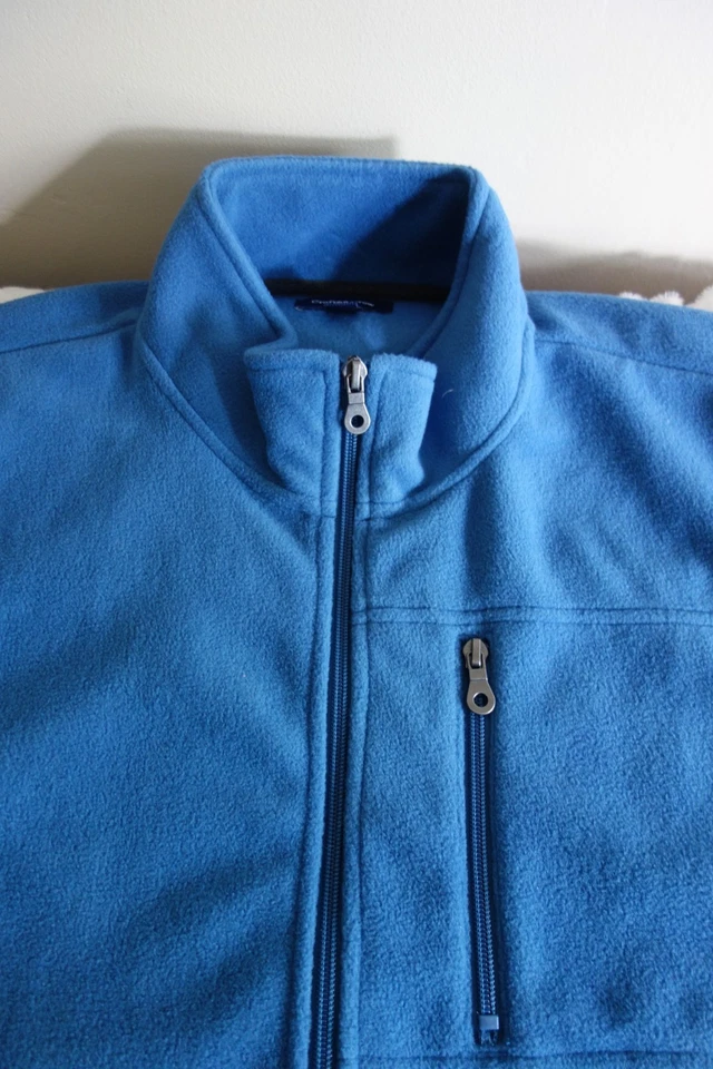 NWT $36 CROFT & BARROW Blue Fleece Full Zip Vest – Mens XL - Image 3 of 4