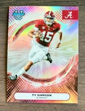 2025 Bowman U Best Ty Simpson REFRACTOR #24 Alabama Crimson Tide