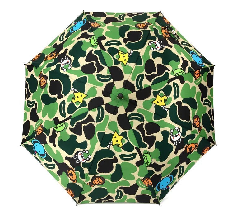 A BATHNIG APE GREEN ABC Camo Baby Milo and FRIENDS Large Umbrella #1