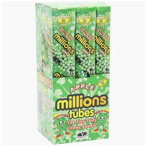 Buzz Sweet's Apple Millions - Chewy Fruit Flavoured Sweets - Pack of 12