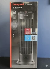 Honeywell Digital Ceramic Compact Slim Tower Heater Black