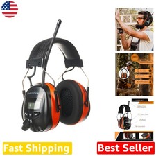 High-Fidelity AM FM Radio Earmuffs, 25dB SNR, Adult Worksite Hearing Protection