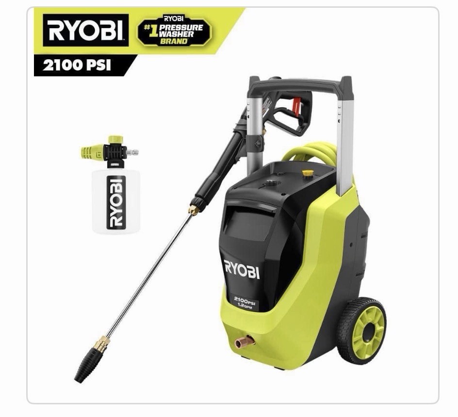 RYOBI 2100 PSI 1.2 GPM Cold Water Corded Electric Pressure Washer TESTED****
