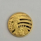 2019 Cook Islands $5 Liberty Gold Liberty Coin 1/10 Oz - .240