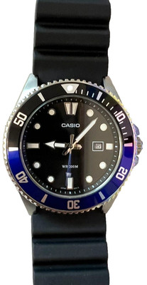 Casio MDV-107-1A2VEF Herrenuhr Analog Ø 44mm Quarz Edelstahl Schwarz NEU