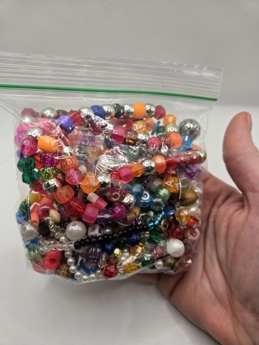 Mixed Color & Shape Of Beads DIY Beads Crafts Plastic Rainbow Multicolor 