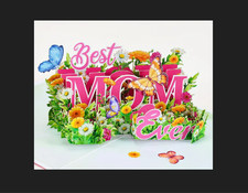 3D POPUP CARD-Happy Mother's Day Pop-Up Card