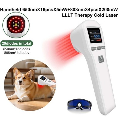 880mW Dual-Spectrum Phototherapy for Cat Lower Back Pain Canine Hip Discomfort