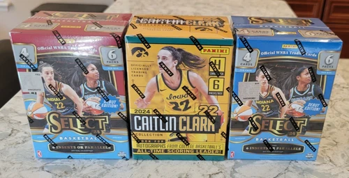 2024 WNBA Select Caitlin Clark Collection Rookie Basketball Blaster 3 Box Lot