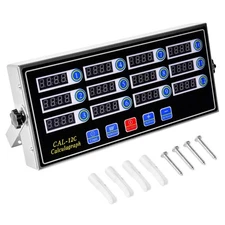 12 Channels Digital Kitchen Timers Commercial Cooking Timer,Stainless Steel C...