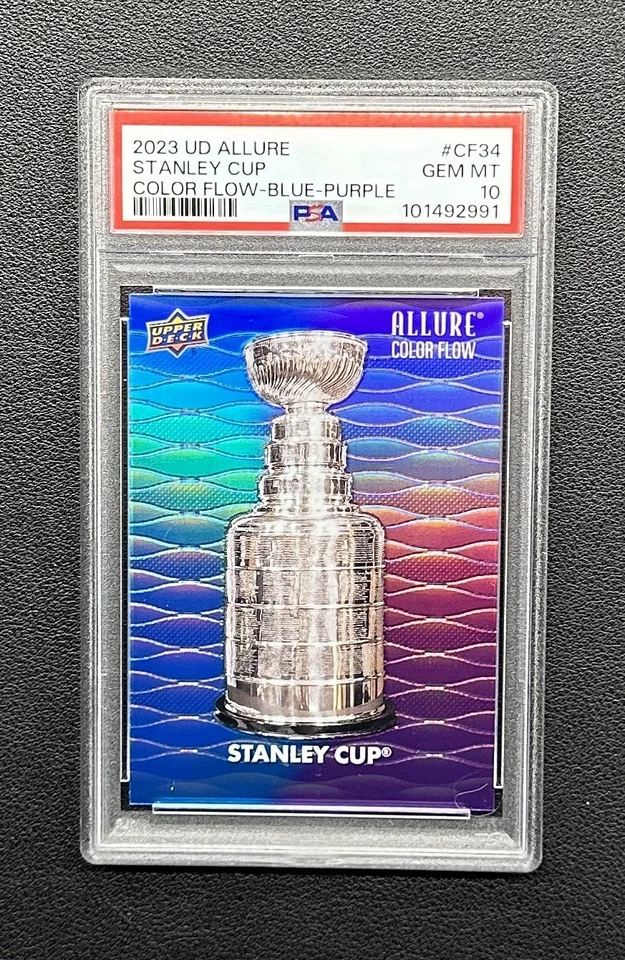 2023-24 UD Allure Stanley Cup Color Flow Set 🌈 Auto (4 Cards) PSA 10 - Image 4 of 4