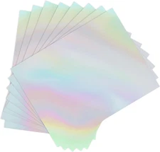Koala Clear Holographic Sticker Paper for Inkjet & Laser Printers, 20 Sheets ...