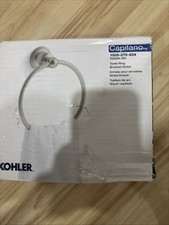 KOHLER Capilano Towel Ring in Vibrant Brushed Nickel K-R26684-BN