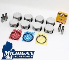 NPR Dished Pistons with Rings 1999-03 LQ4 6.0L w/ Press Fit Pins Std 4.000" Bore