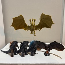 Lot of 5 Godzilla King of the Monsters Figures Jakks Pacific King Ghidorah Rodan