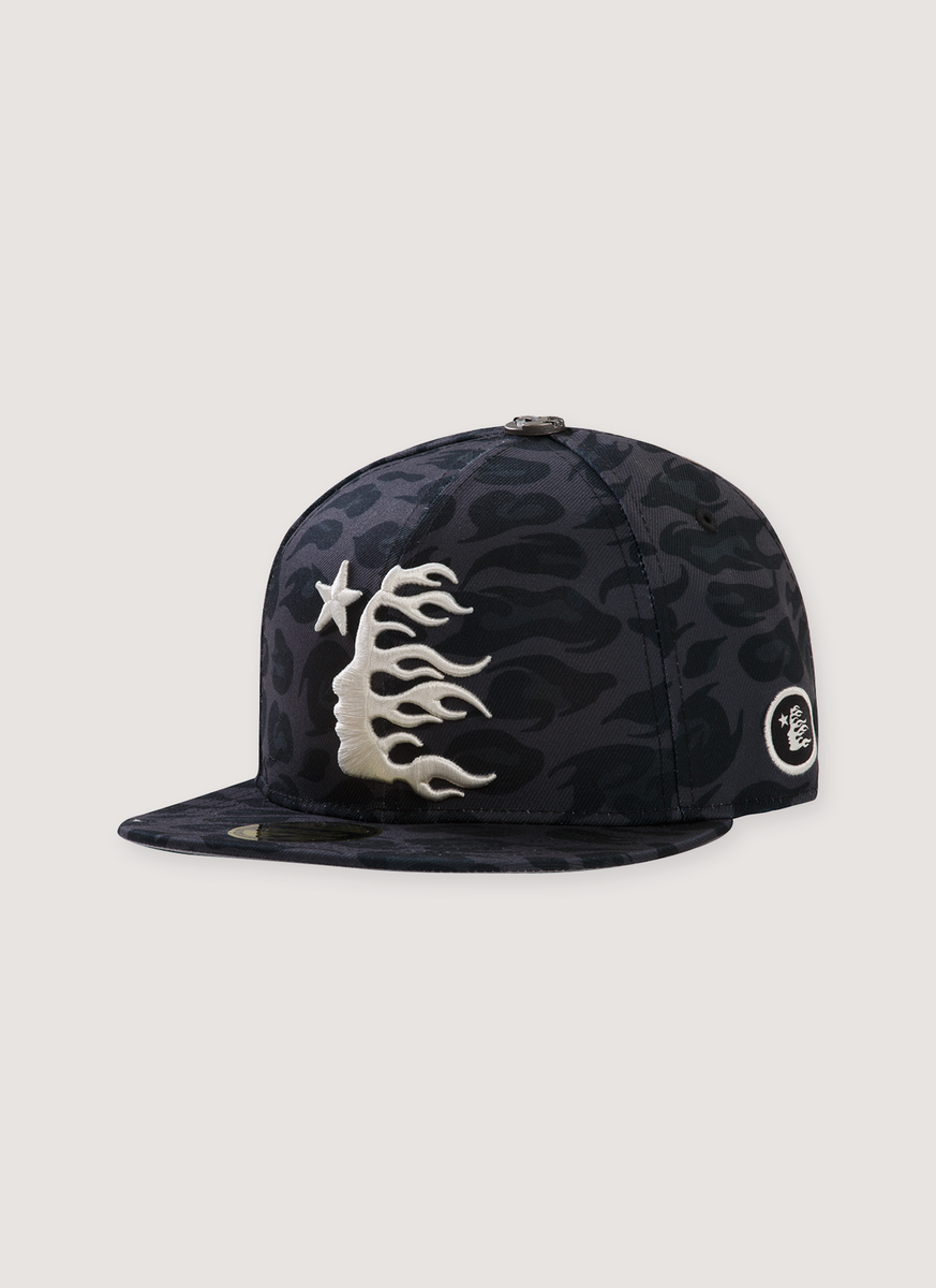 Logo Fitted Hat Cheetah Grey Black | eBay