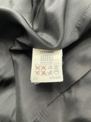 Vintage Moschino Couture 90's Heart Button Rainbow Patchwork