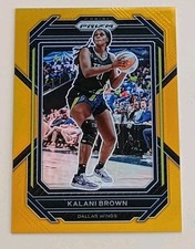 2023-24 Prizm WNBA Kalani Brown Gold 3/10 Dallas Wings