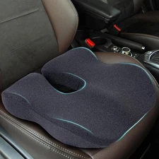 Memory Foam Car Seat Cushion for Driving, Sciatica Pain Relief, Wedge Truck S...