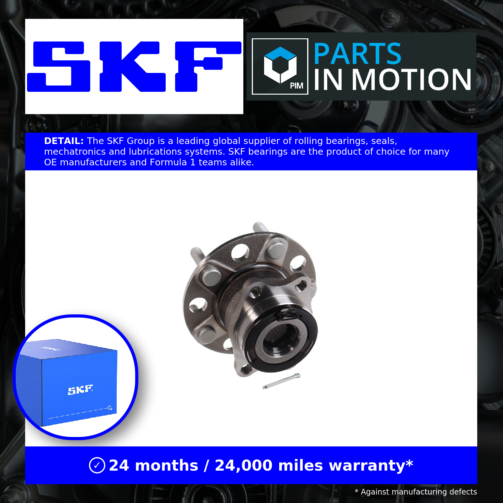 Wheel Suspension Wheel Bearing Kit SKF VKBA 7505 Fits Citroen Dodge Jeep - Image 16