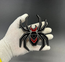 2pcs Black Widow Spider Emblem Badge 3d Sticker For Truck Red Black Poison