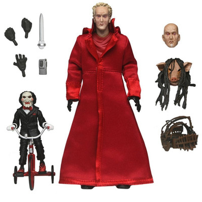 Saw Enigmista John Kramer Actionfigur Ultimate Billy the Puppet Dreirad NECA