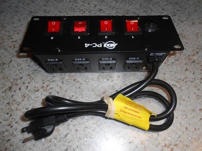 ADJ American DJ PC  4-Switch ON/OFF Lighting A/C Power Center 120V/60Hz