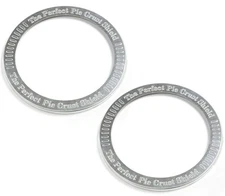 Norpro Reusable Aluminum 10" Pie Crust Shield- 2 PACK - Prevents Burnt Crusts