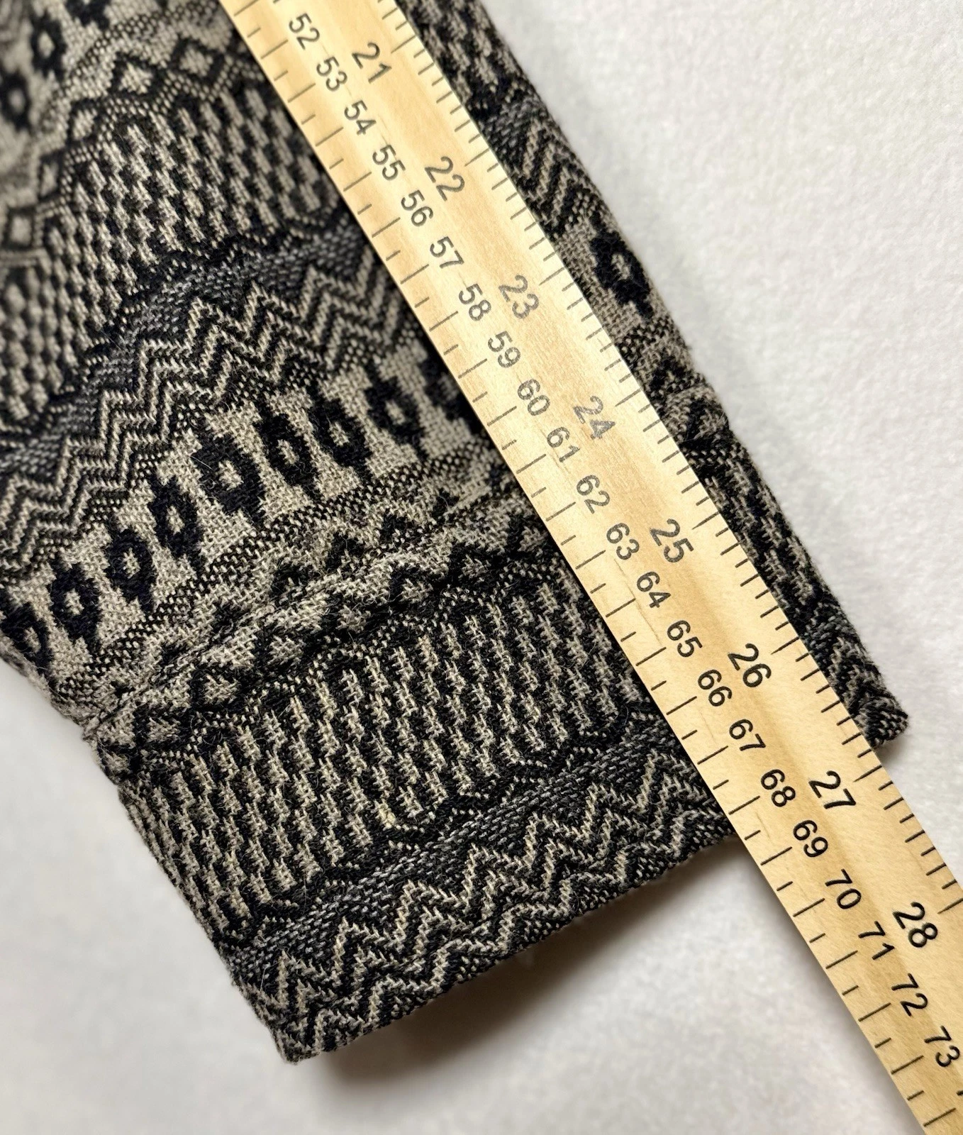Banana Republic Men’s Quilted Wool Blend Shacket Geometric Button Lined XXL image 12