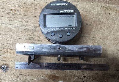 Federal Digital Indicator Finish Depth Gage Fixture .001'' Adjustable uMaxum
