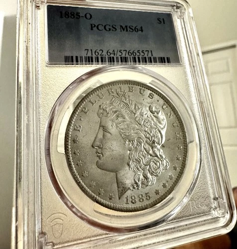 1885-O Morgan Silver Dollar - New Orleans Mint - PCGS MS64