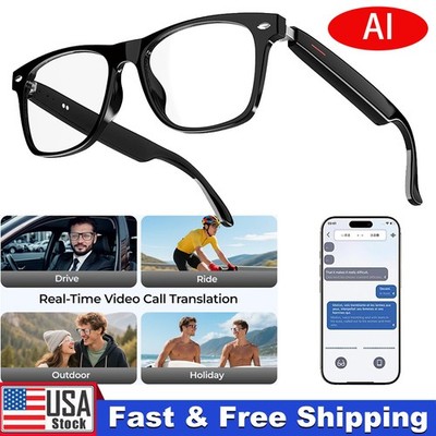 Smart Glasses with AI Translation Anti-Blue Light Bluetooth Audio Glasses IP65