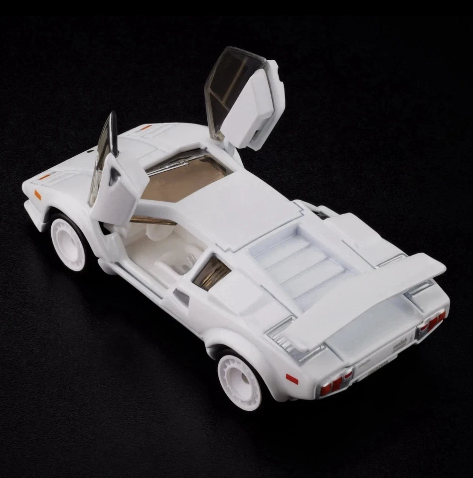 Lamborghini Countach LP 500 S 1982 exclusivo de Hot Wheels RLC blanco nuevo - en mano Foto 4 de 4